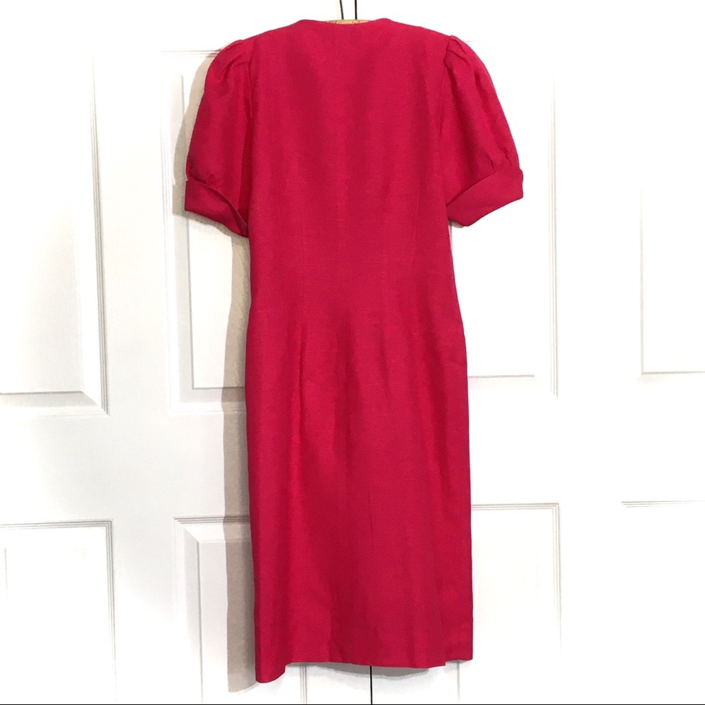 Vintage NIPON BOUTIQUE Short Sleeve Dress linen - Picture 6 of 16